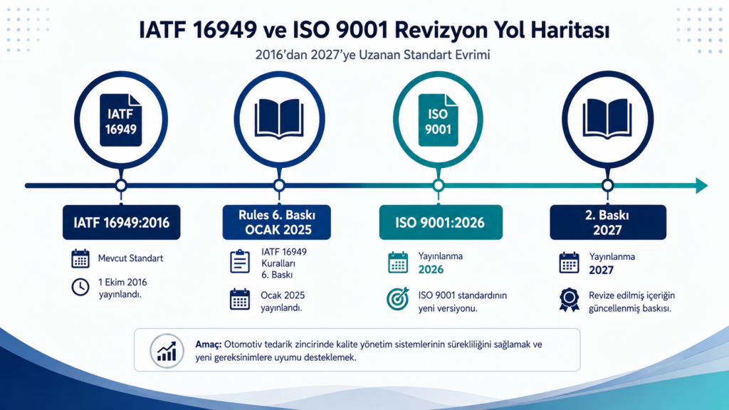 IATF 16949 eğitimi ve revizyon takvimi