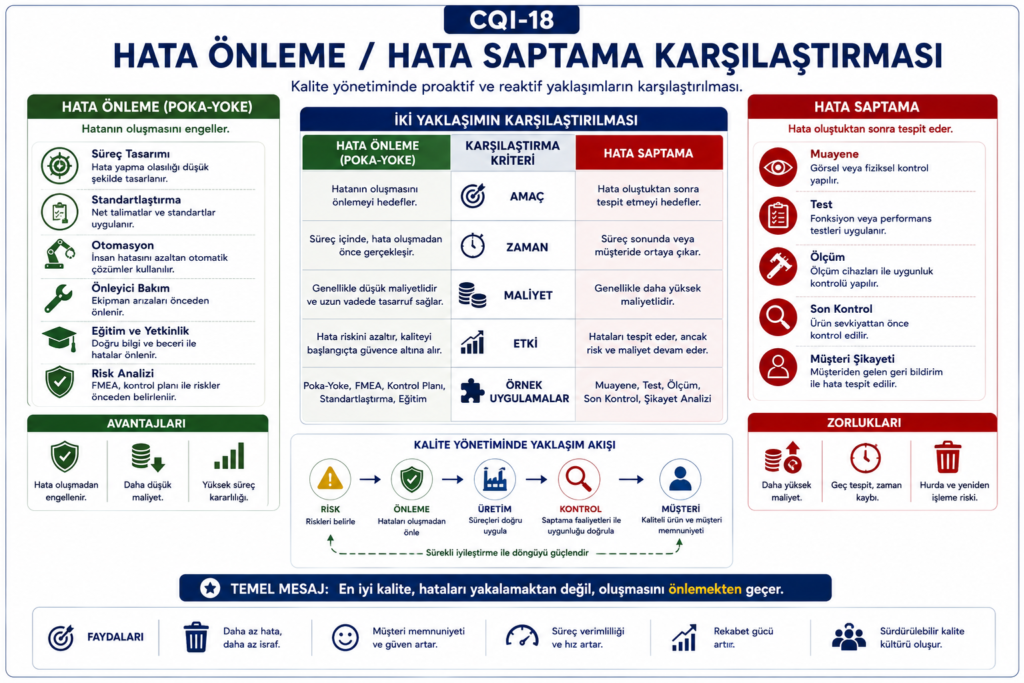 CQI-18 eğitimi ve hata önleme poka-yoke