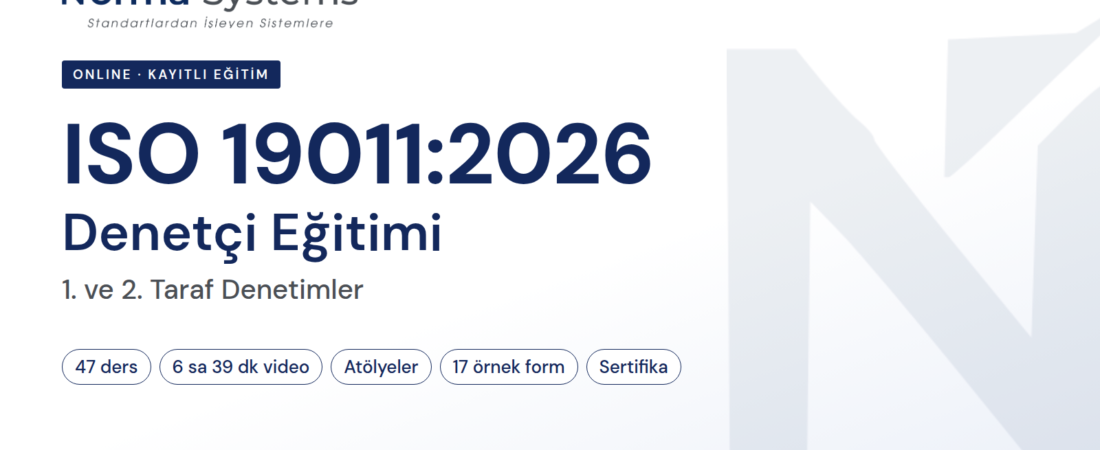 ISO 19011:2026 Denetçi Eğitimi